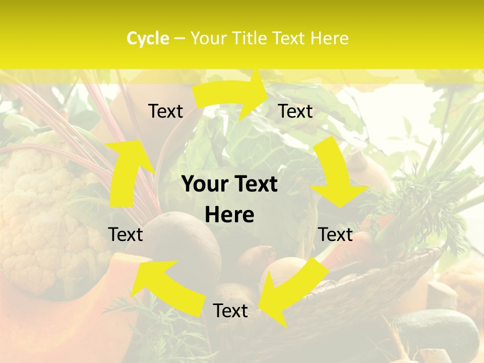 Basket Orange Herb PowerPoint Template