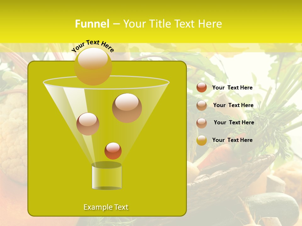 Basket Orange Herb PowerPoint Template