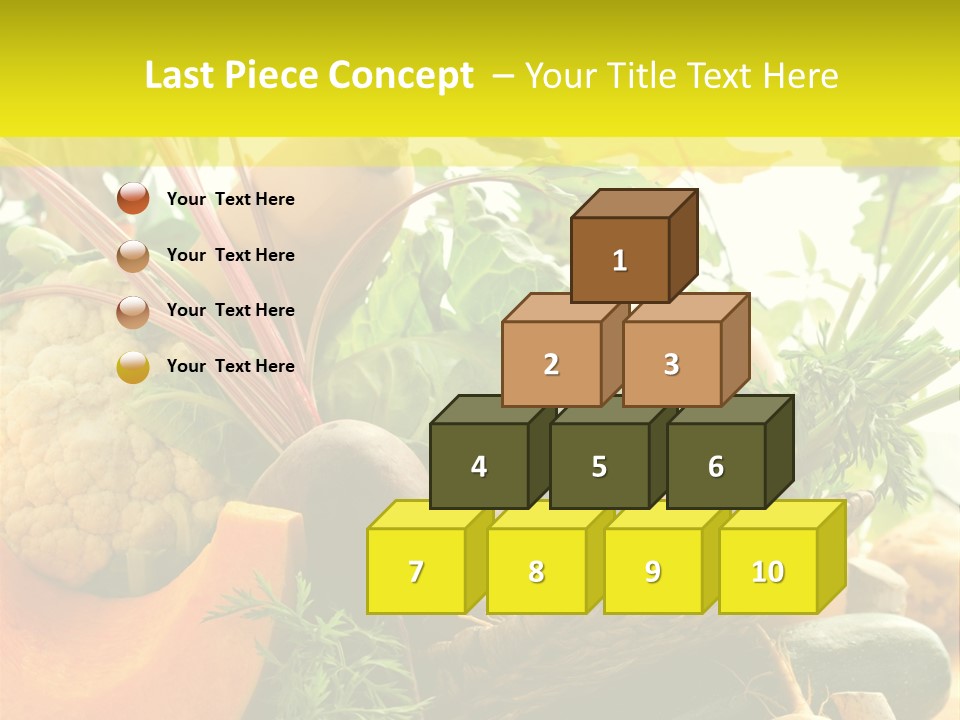 Basket Orange Herb PowerPoint Template