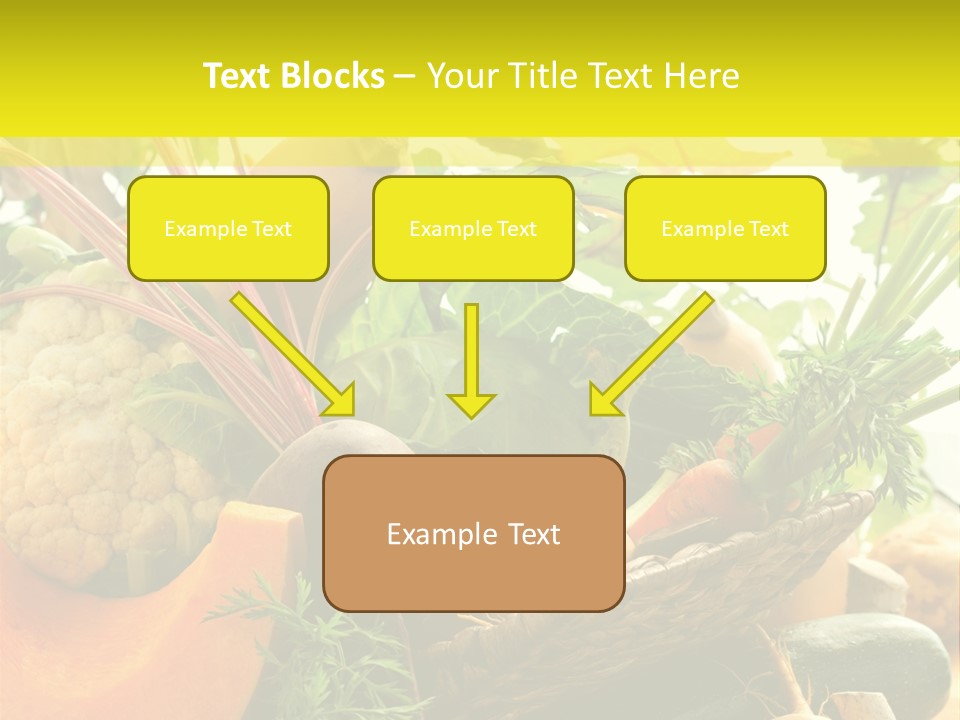 Basket Orange Herb PowerPoint Template
