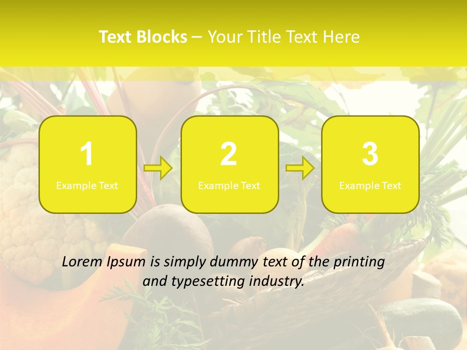 Basket Orange Herb PowerPoint Template