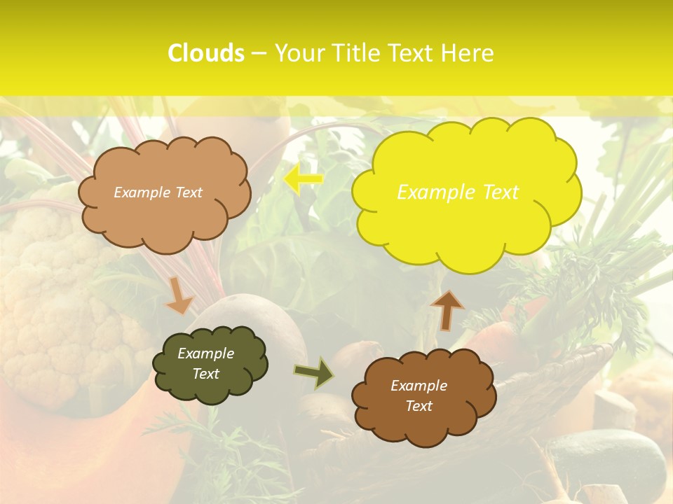 Basket Orange Herb PowerPoint Template