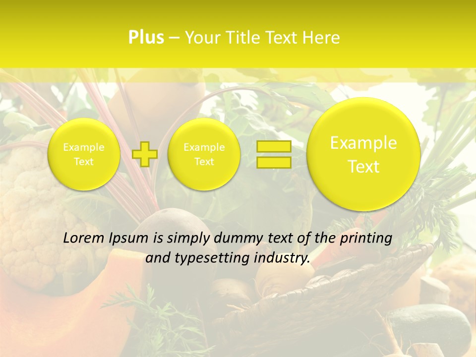 Basket Orange Herb PowerPoint Template