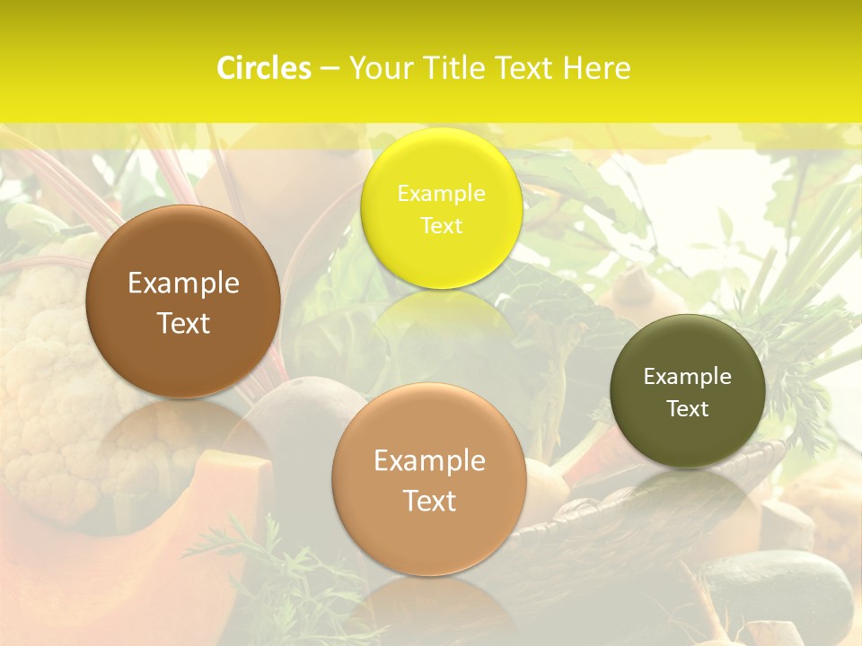 Basket Orange Herb PowerPoint Template