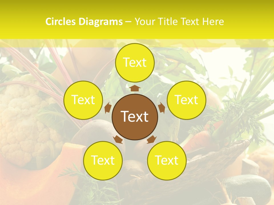 Basket Orange Herb PowerPoint Template