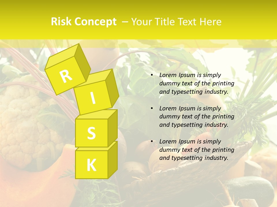 Basket Orange Herb PowerPoint Template