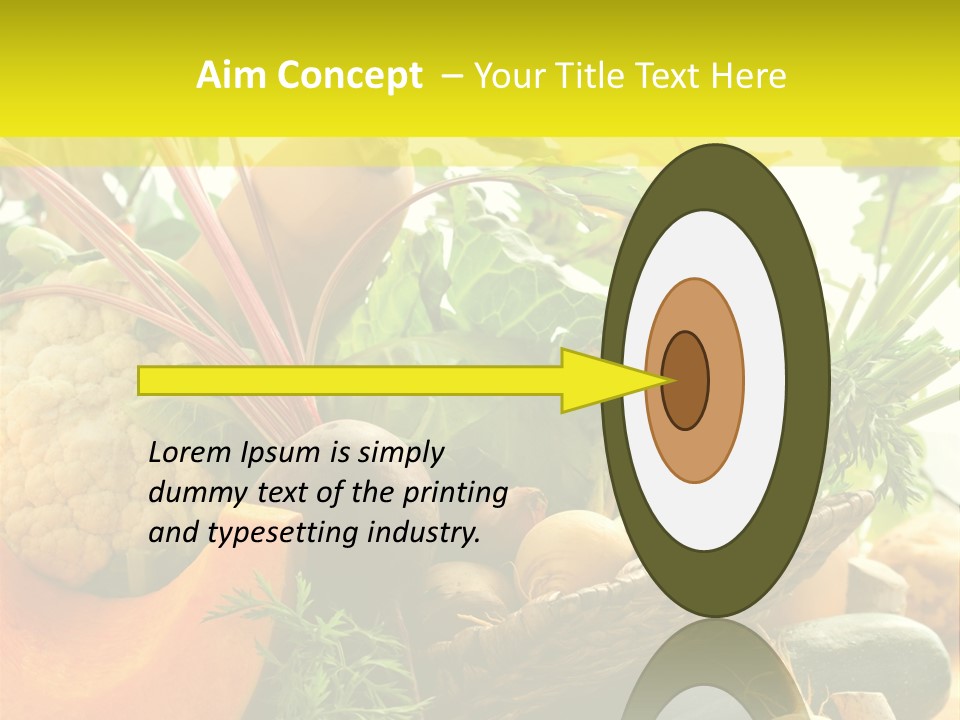 Basket Orange Herb PowerPoint Template