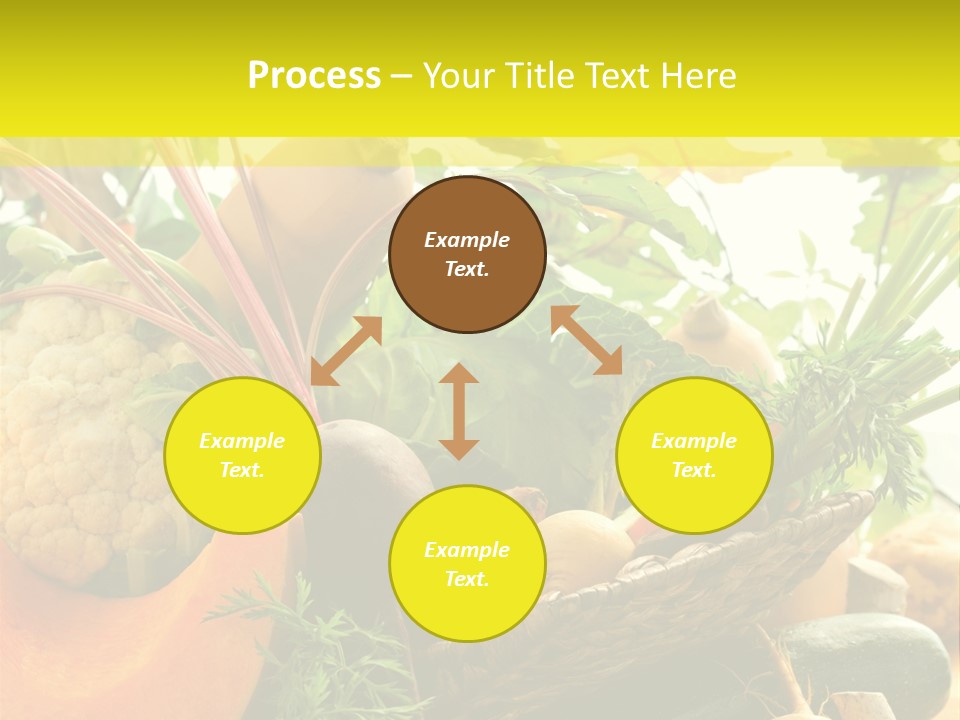 Basket Orange Herb PowerPoint Template