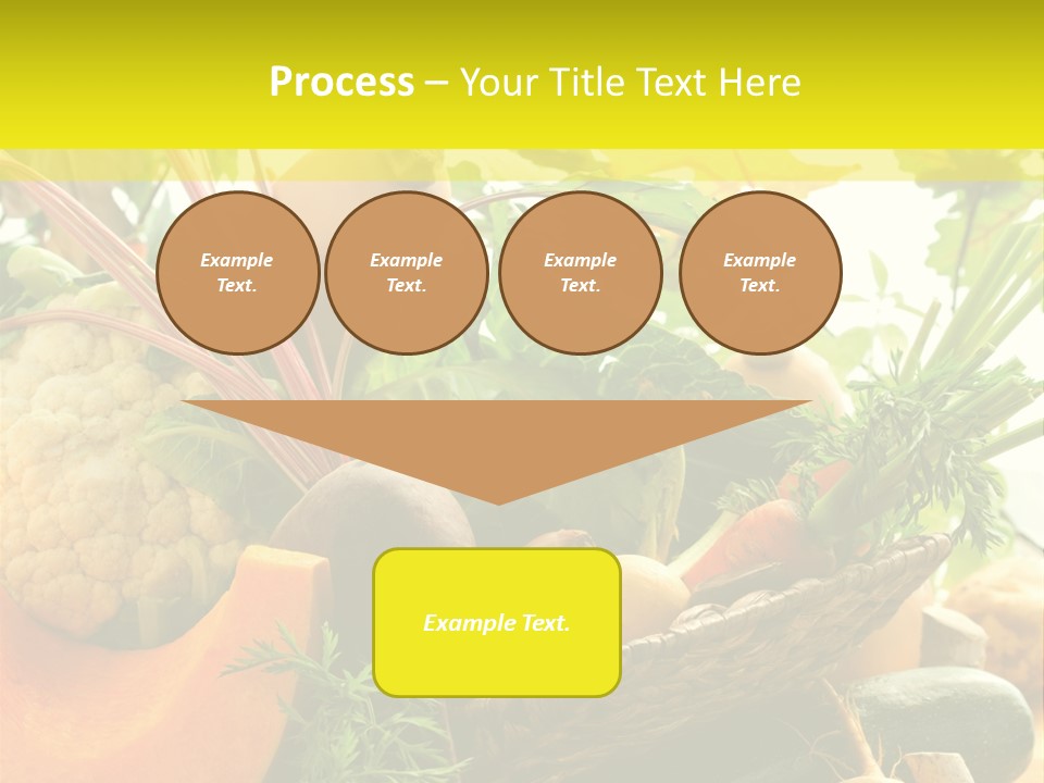 Basket Orange Herb PowerPoint Template