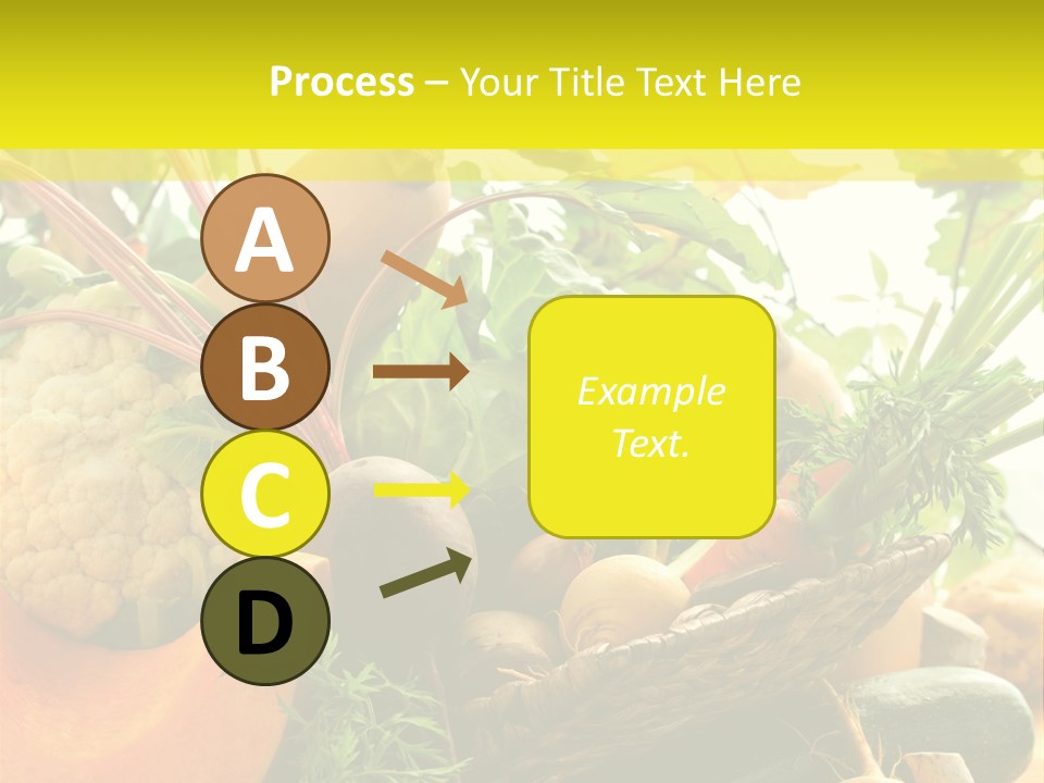 Basket Orange Herb PowerPoint Template