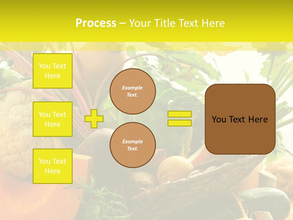 Basket Orange Herb PowerPoint Template