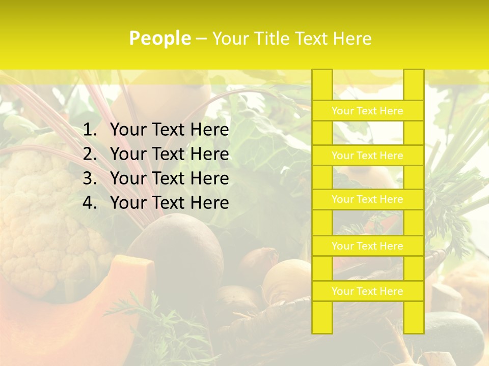 Basket Orange Herb PowerPoint Template