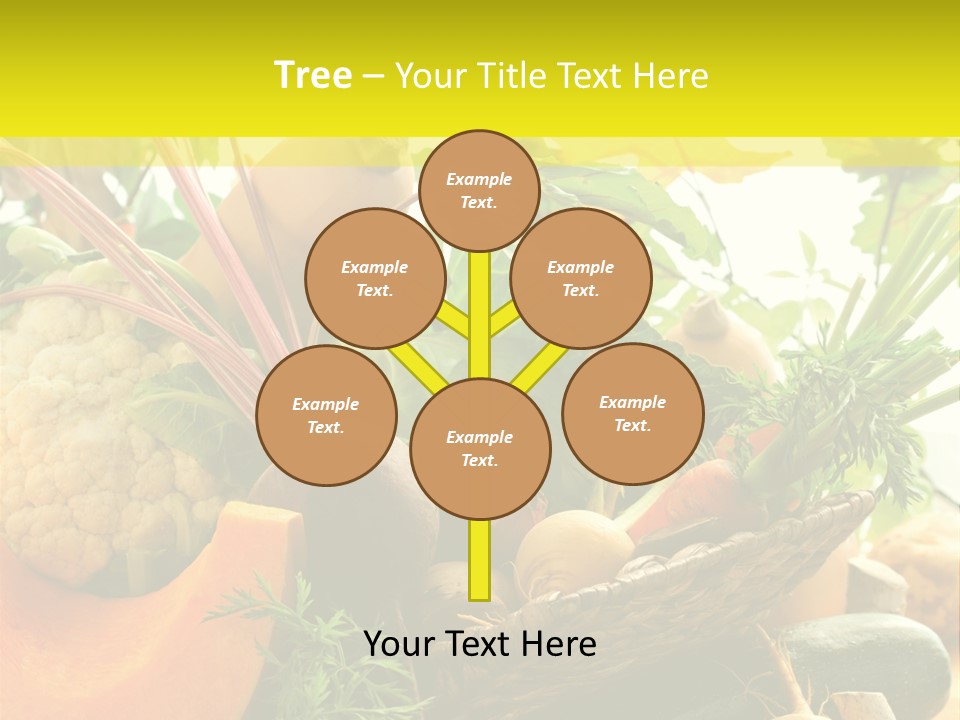 Basket Orange Herb PowerPoint Template