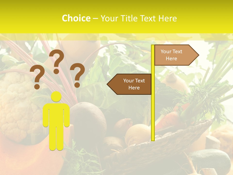 Basket Orange Herb PowerPoint Template