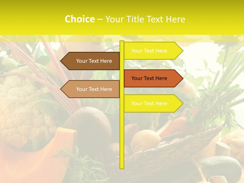 Basket Orange Herb PowerPoint Template