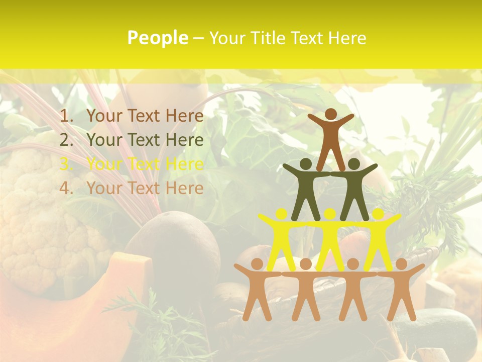 Basket Orange Herb PowerPoint Template