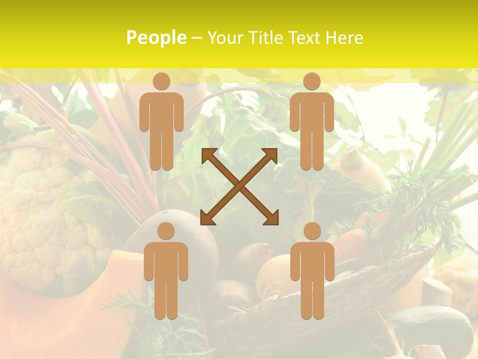 Basket Orange Herb PowerPoint Template