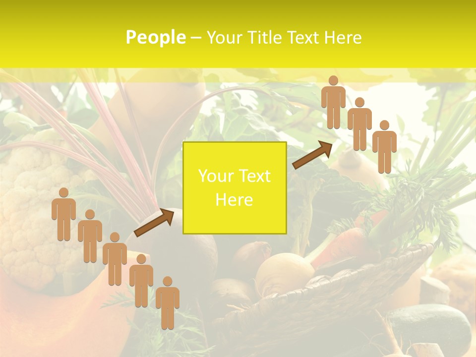 Basket Orange Herb PowerPoint Template