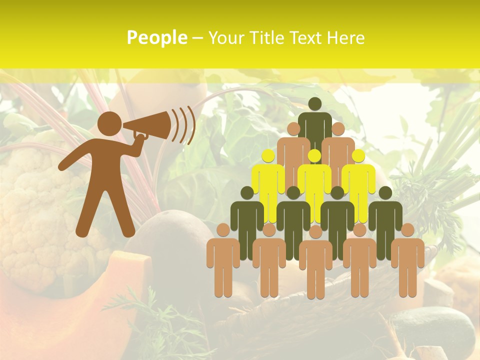 Basket Orange Herb PowerPoint Template