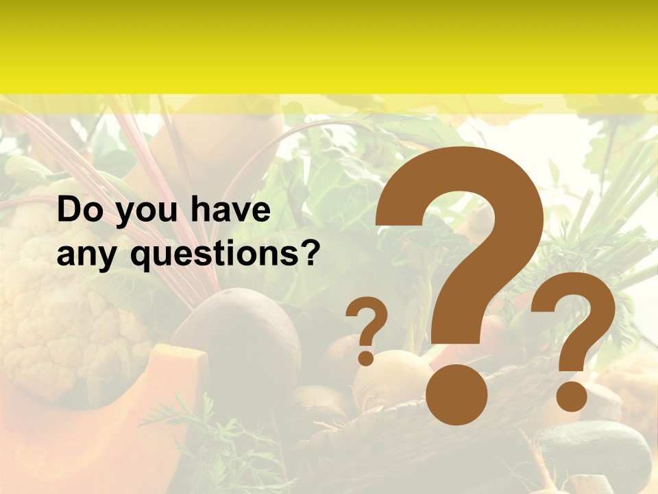 Basket Orange Herb PowerPoint Template