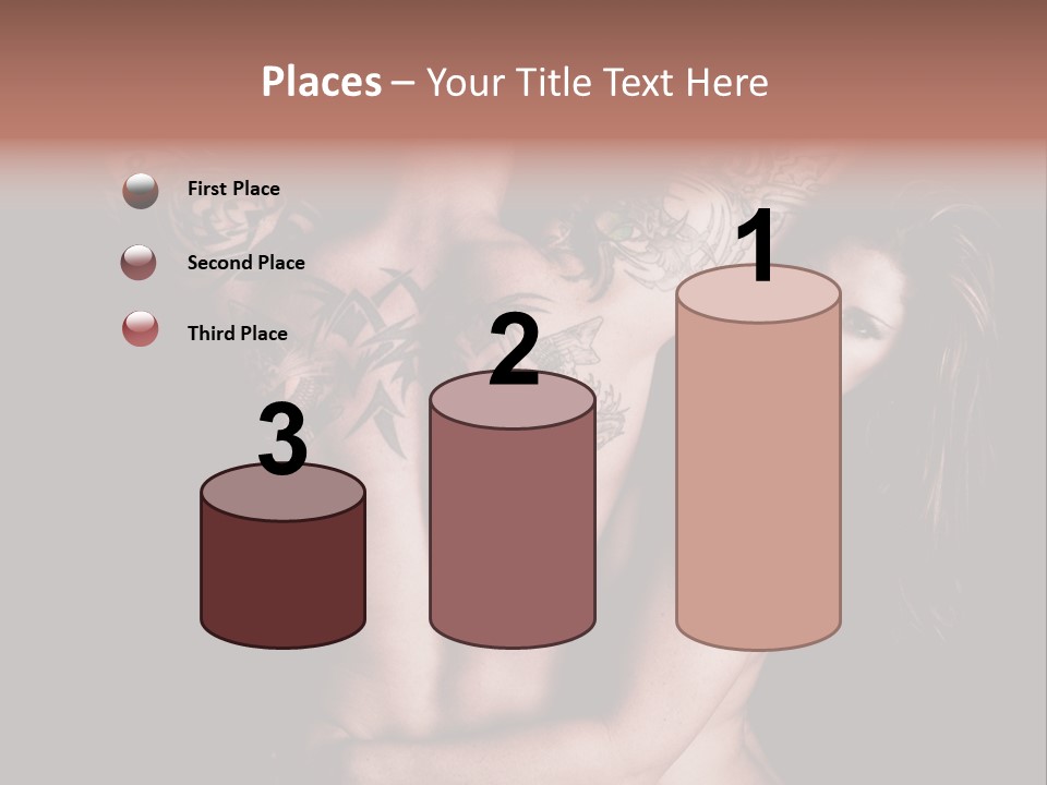 Shoulder Breasts Flirt PowerPoint Template