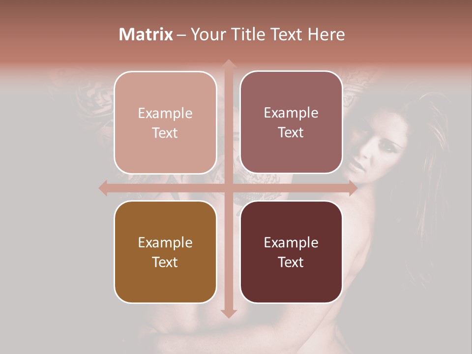 Shoulder Breasts Flirt PowerPoint Template