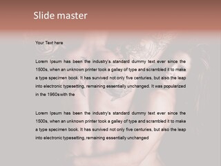 Shoulder Breasts Flirt PowerPoint Template