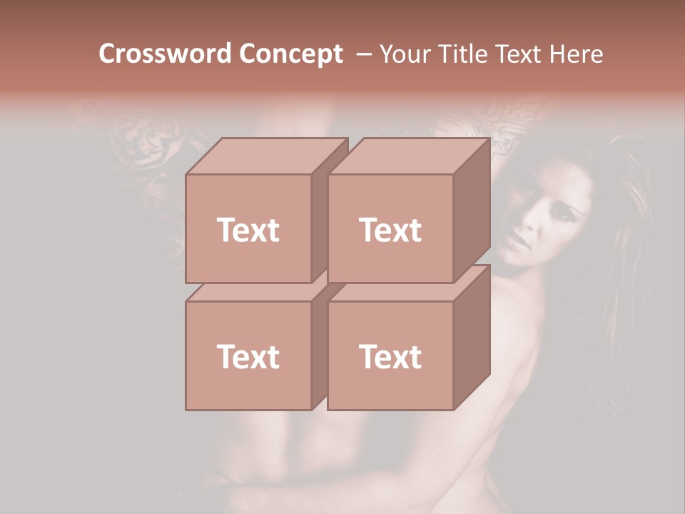 Shoulder Breasts Flirt PowerPoint Template