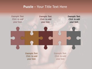 Shoulder Breasts Flirt PowerPoint Template