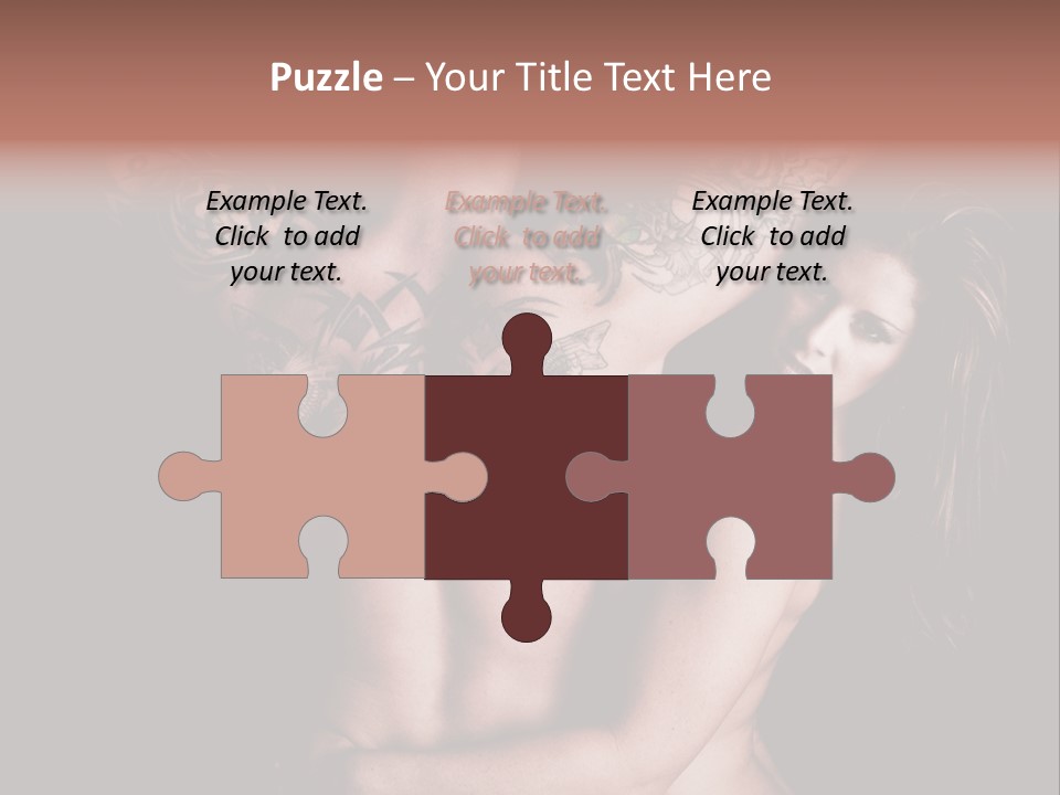 Shoulder Breasts Flirt PowerPoint Template