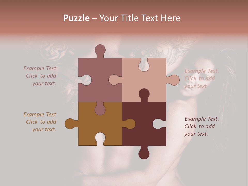 Shoulder Breasts Flirt PowerPoint Template