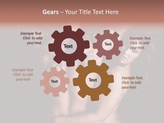 Shoulder Breasts Flirt PowerPoint Template