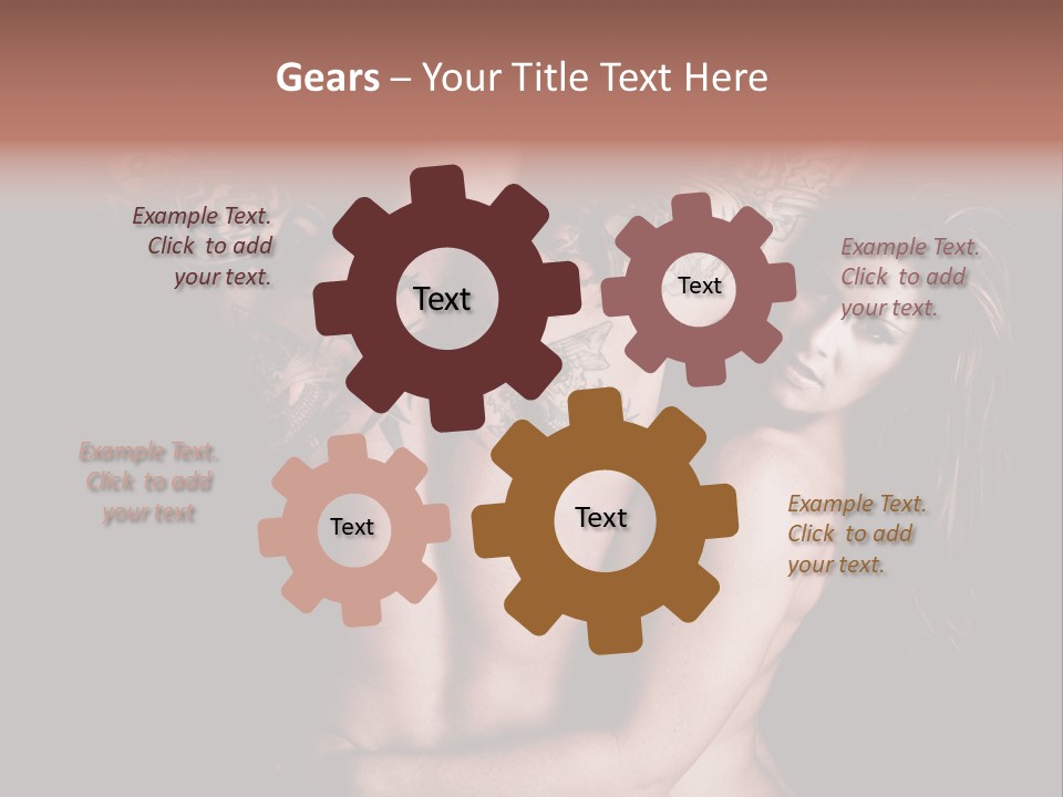 Shoulder Breasts Flirt PowerPoint Template