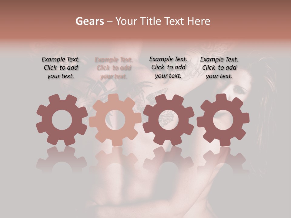 Shoulder Breasts Flirt PowerPoint Template