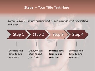 Shoulder Breasts Flirt PowerPoint Template