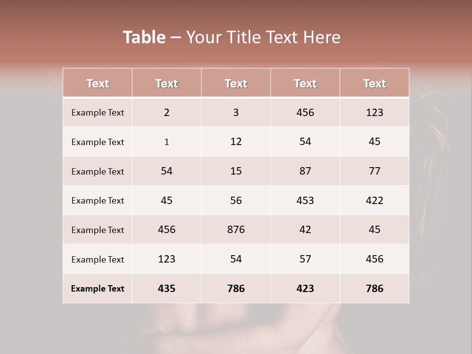 Shoulder Breasts Flirt PowerPoint Template