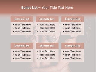 Shoulder Breasts Flirt PowerPoint Template