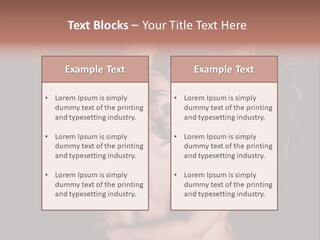 Shoulder Breasts Flirt PowerPoint Template