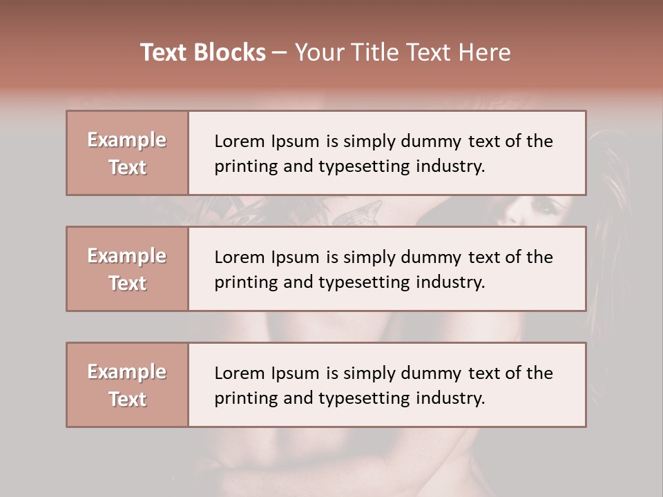 Shoulder Breasts Flirt PowerPoint Template