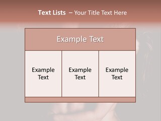 Shoulder Breasts Flirt PowerPoint Template