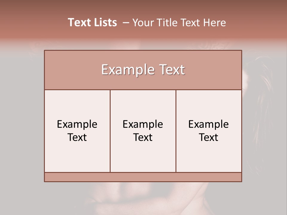 Shoulder Breasts Flirt PowerPoint Template