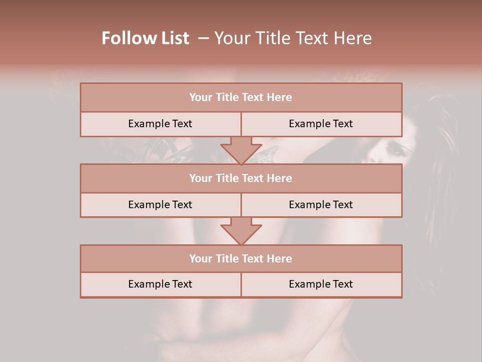 Shoulder Breasts Flirt PowerPoint Template