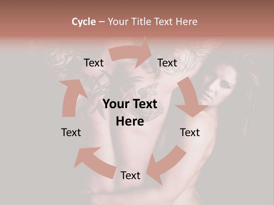 Shoulder Breasts Flirt PowerPoint Template