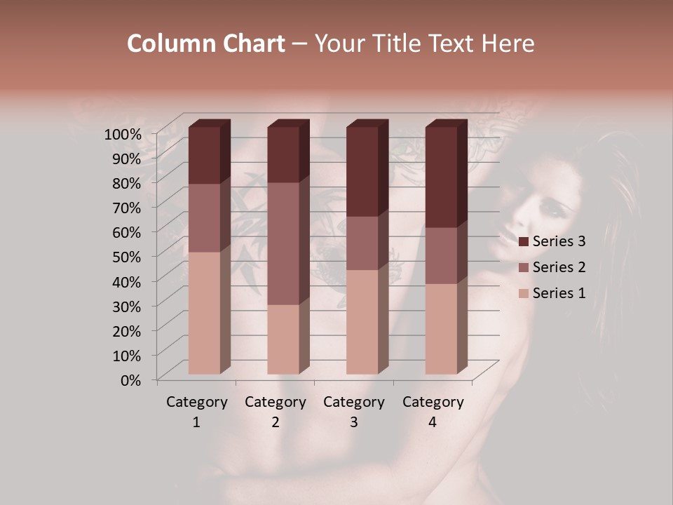 Shoulder Breasts Flirt PowerPoint Template