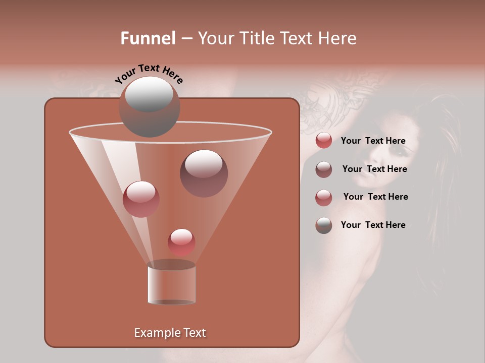 Shoulder Breasts Flirt PowerPoint Template