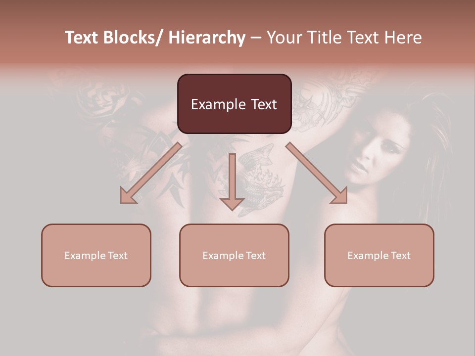 Shoulder Breasts Flirt PowerPoint Template