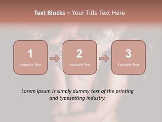 Shoulder Breasts Flirt PowerPoint Template