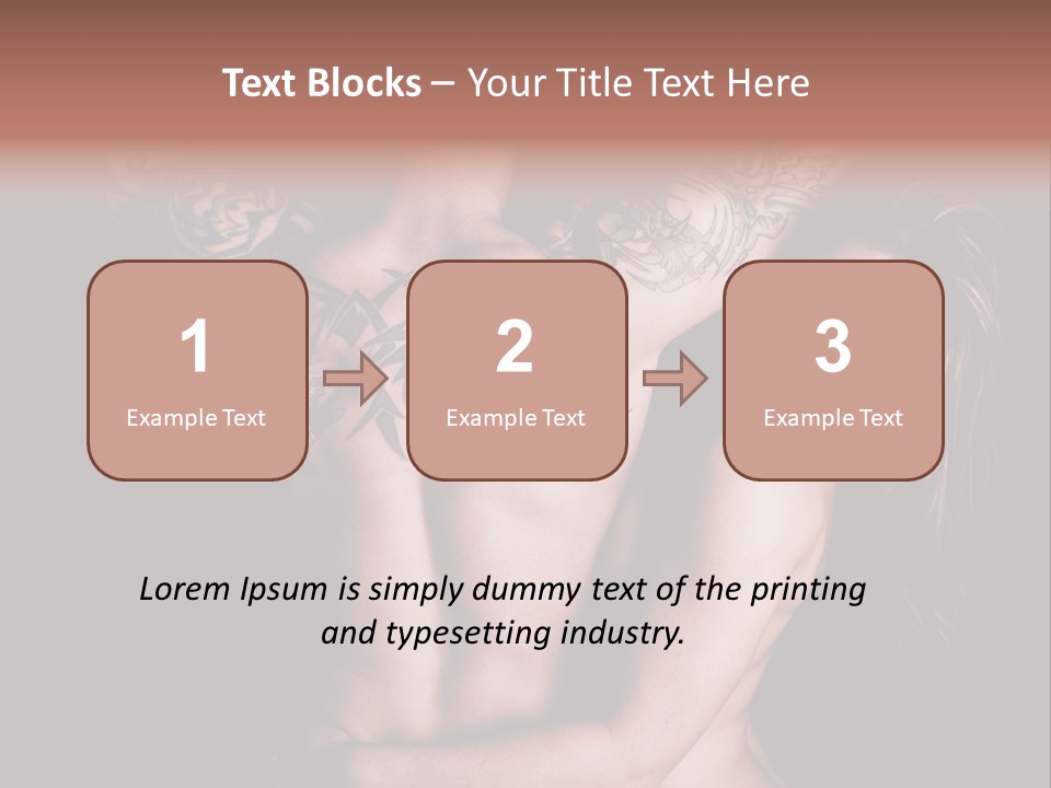 Shoulder Breasts Flirt PowerPoint Template