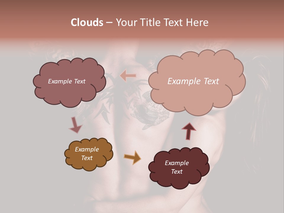 Shoulder Breasts Flirt PowerPoint Template