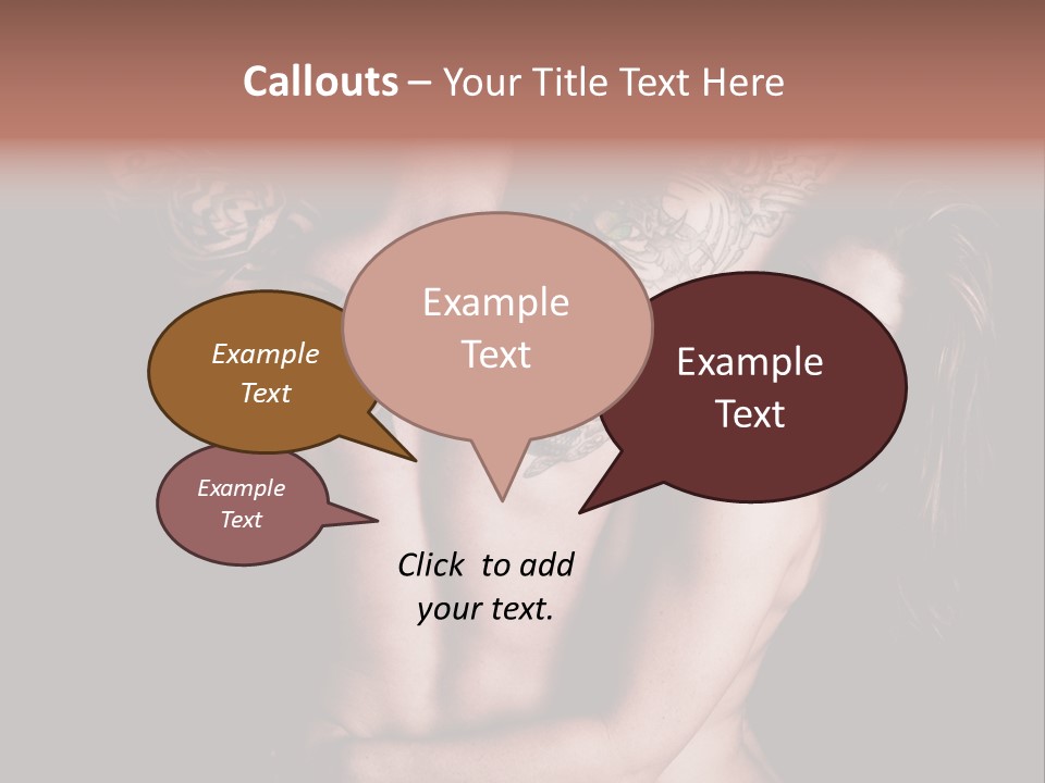 Shoulder Breasts Flirt PowerPoint Template